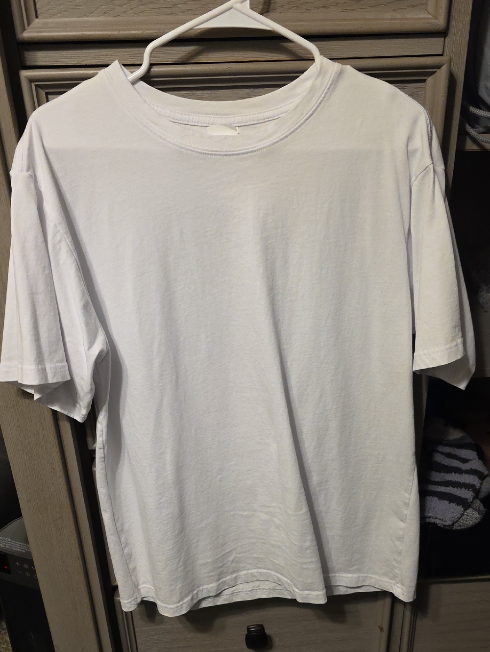 Classic White Men's Crew Neck T-Shirt